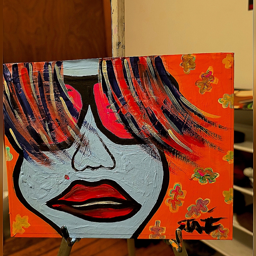Acrylic painting 12 by 8